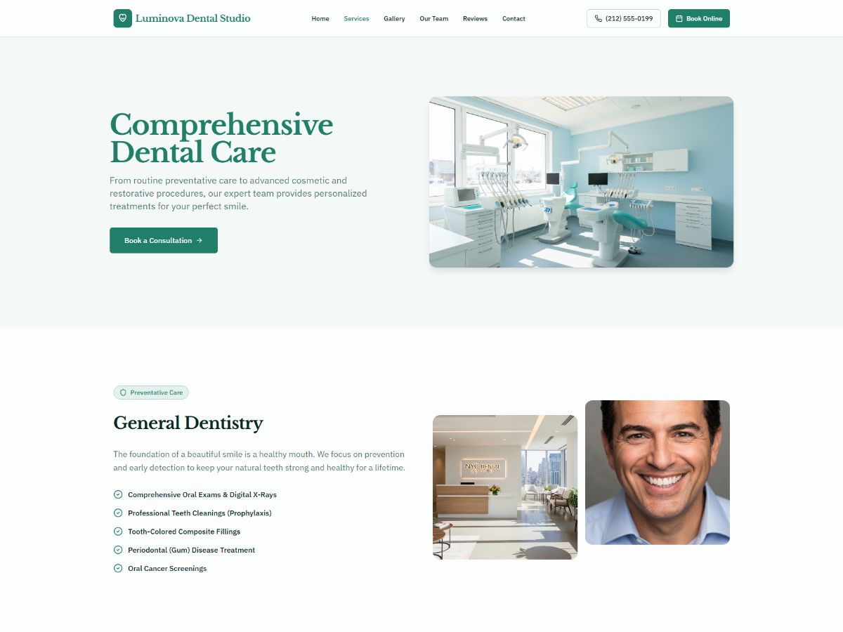 Dental Website screenshot 3