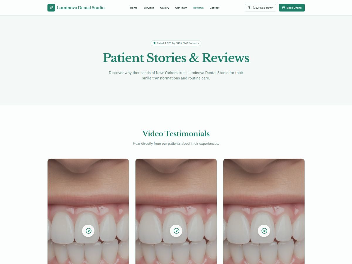 Dental Website screenshot 4