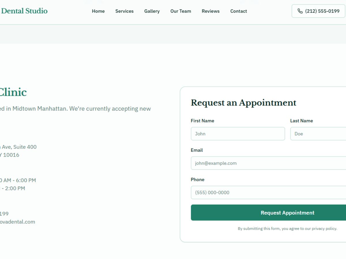 Dental Website screenshot 5