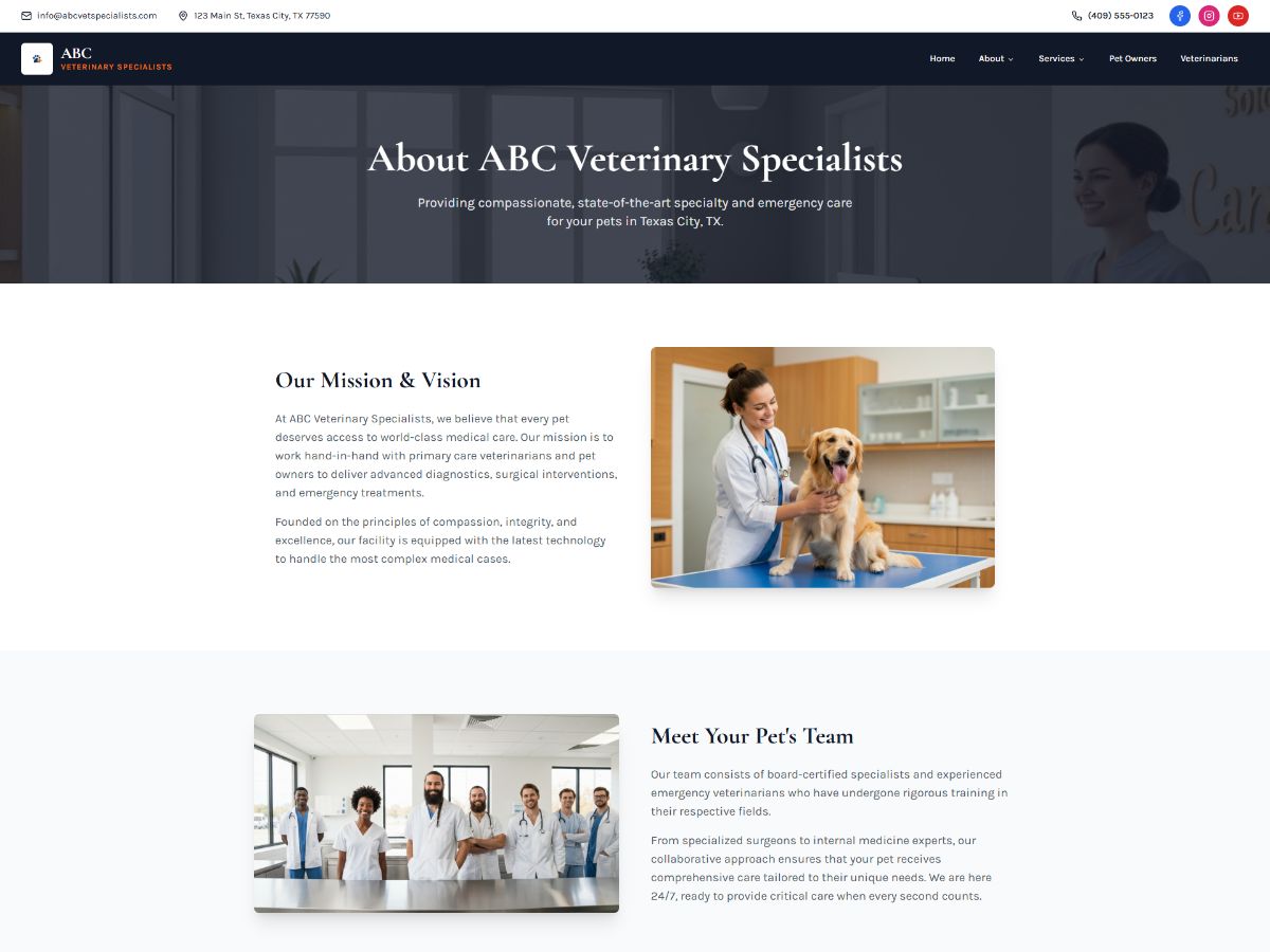 Veterinary Clinic Website screenshot 4