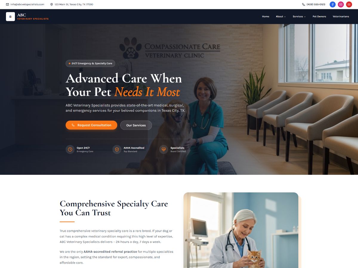 Veterinary Clinic Website screenshot 5