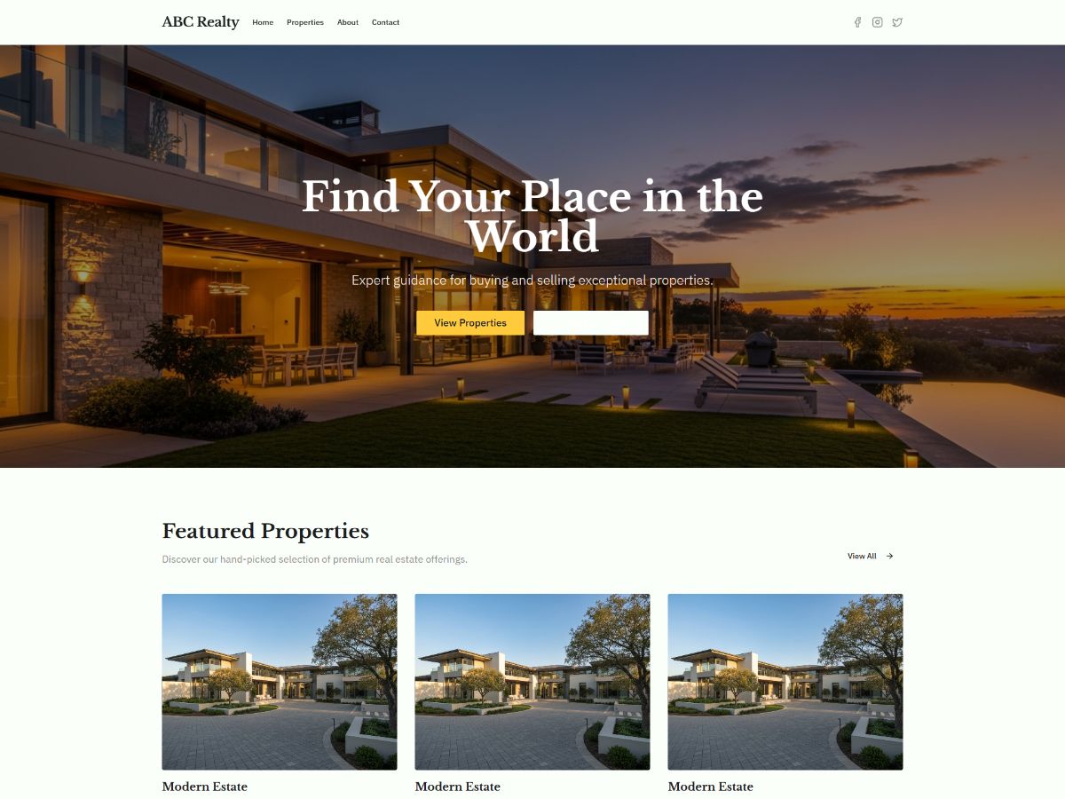 Real Estate Website screenshot 3