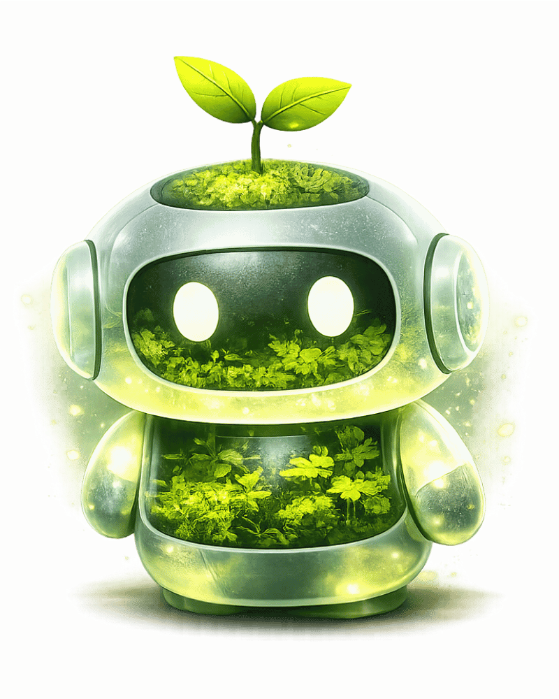 Robot mascotte de GreenRank