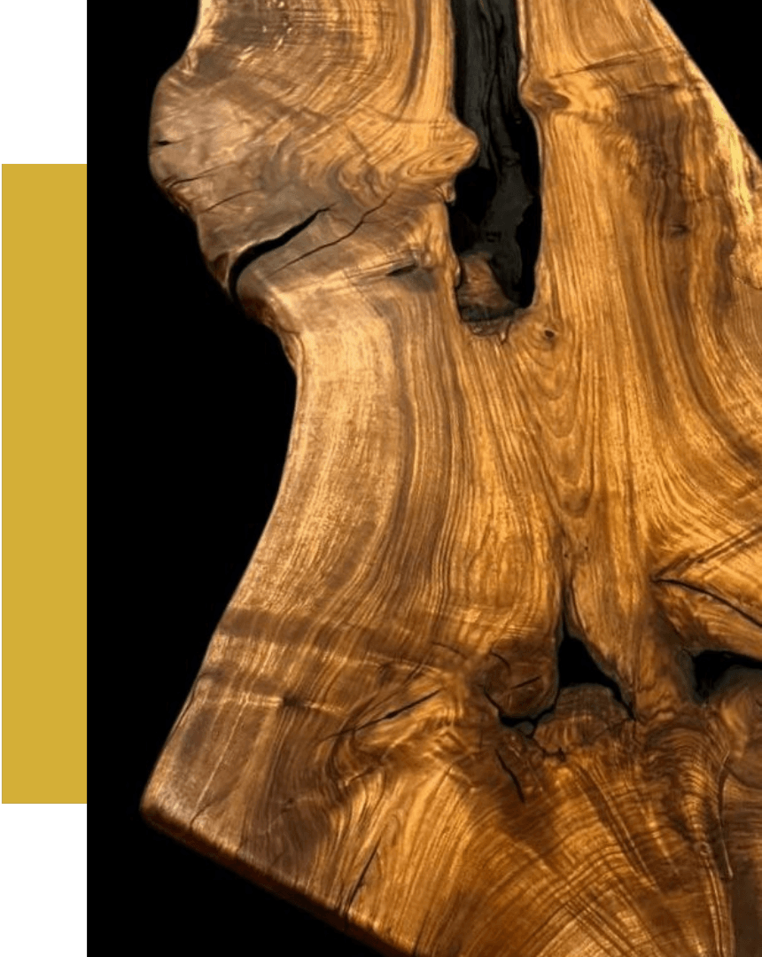 Pieza exclusiva en madera de Nogal español centenario en Madrid