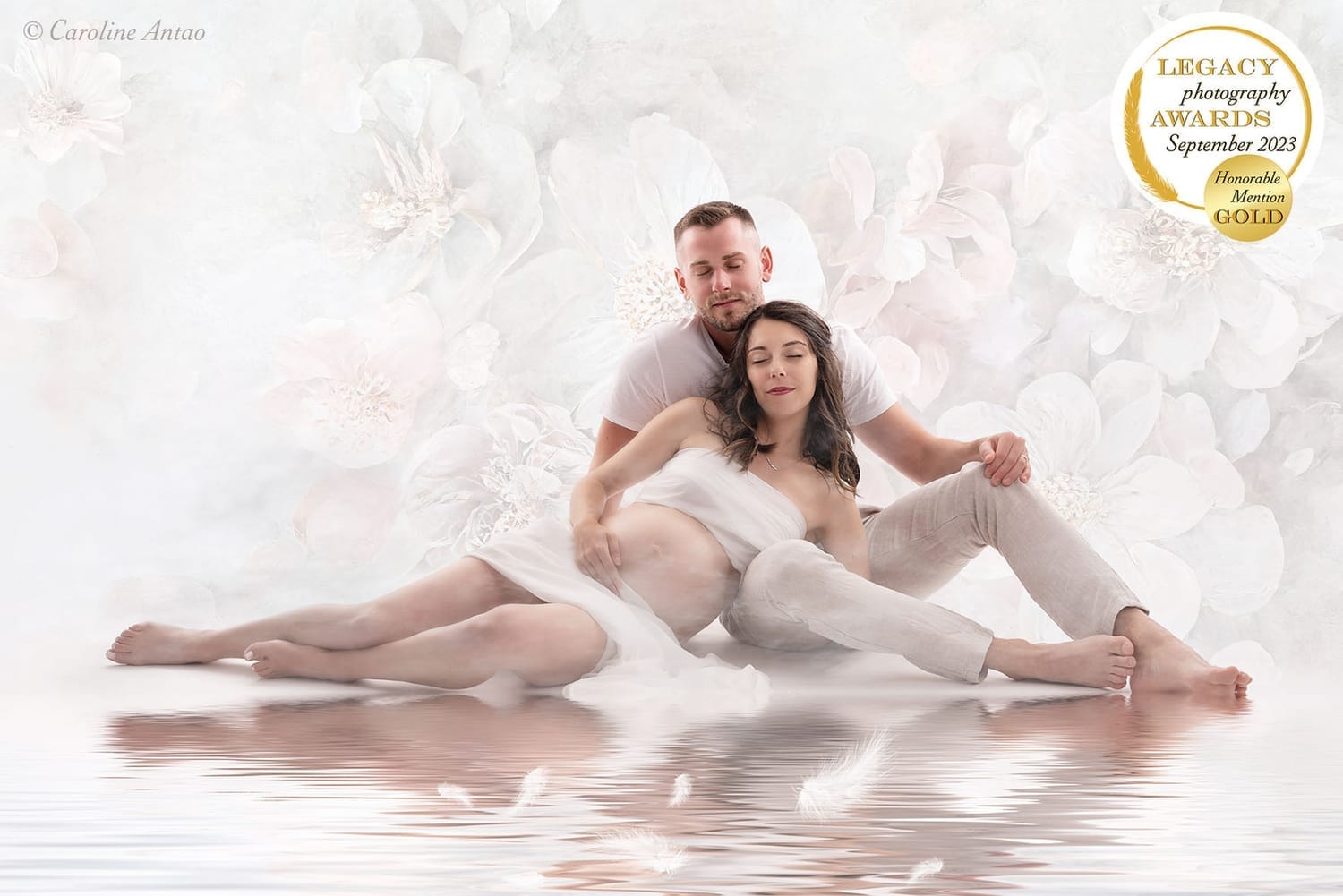 Séance photo grossesse en couple avec Mille et une Poses photographe Reims Marne