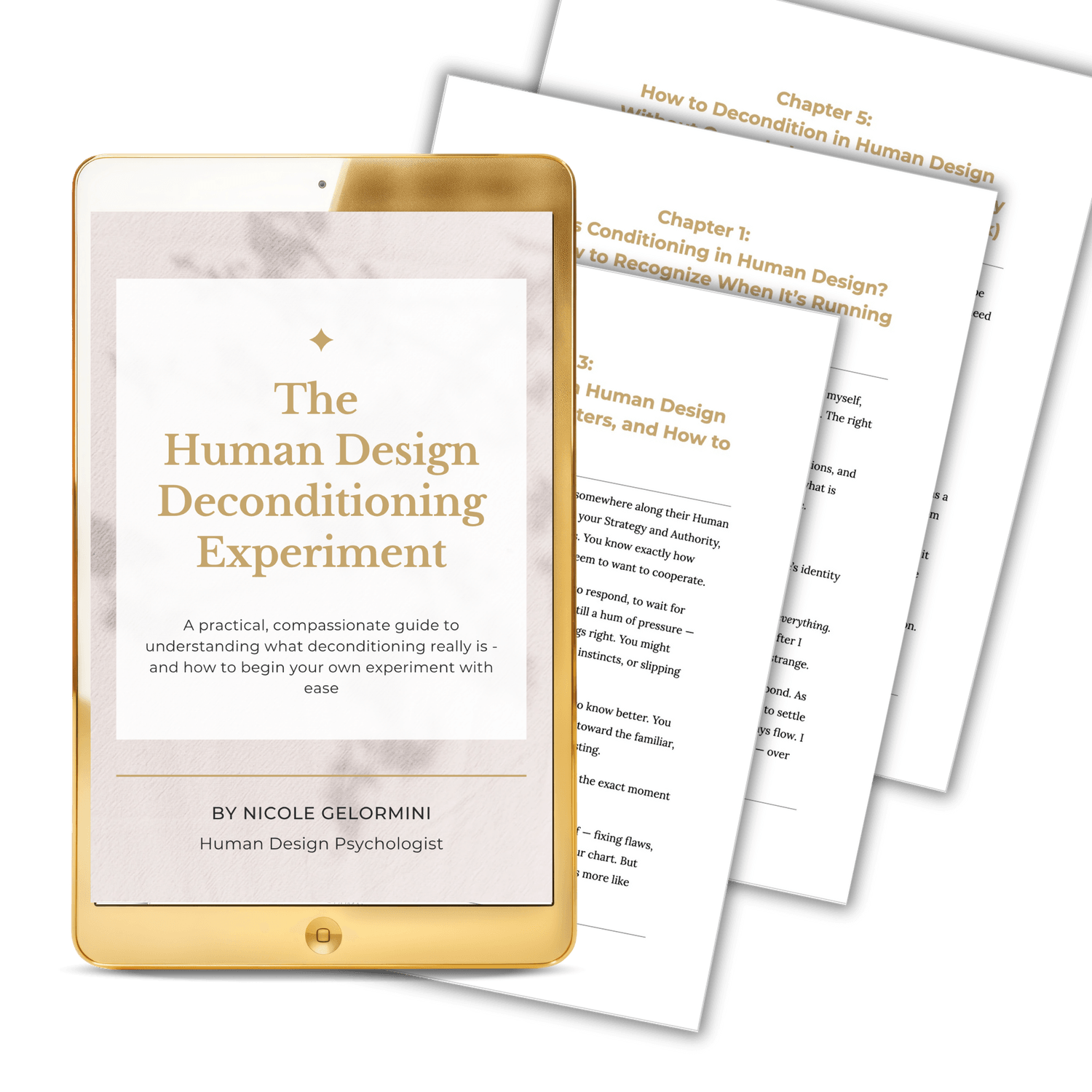 human design deconditioning gpt mockup