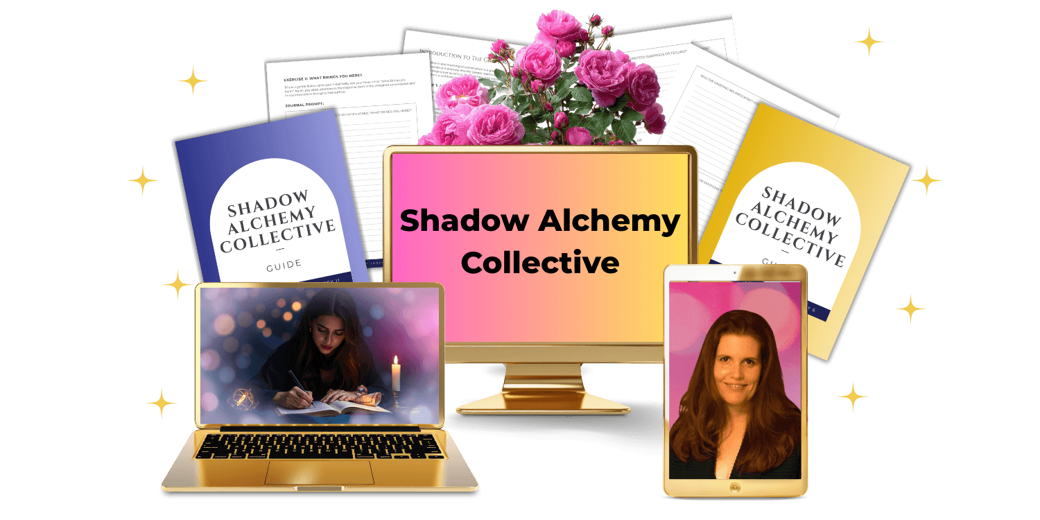 mockup for the shadow alchemy collective