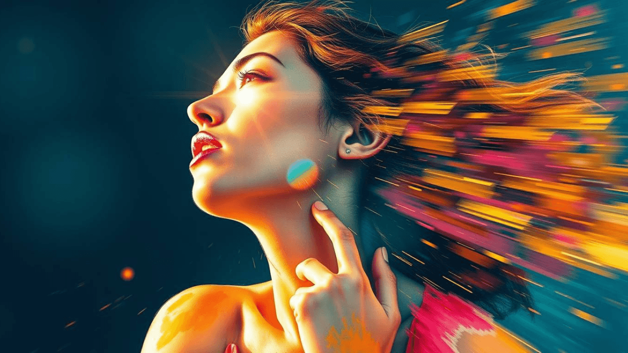 woman with pressure all around her