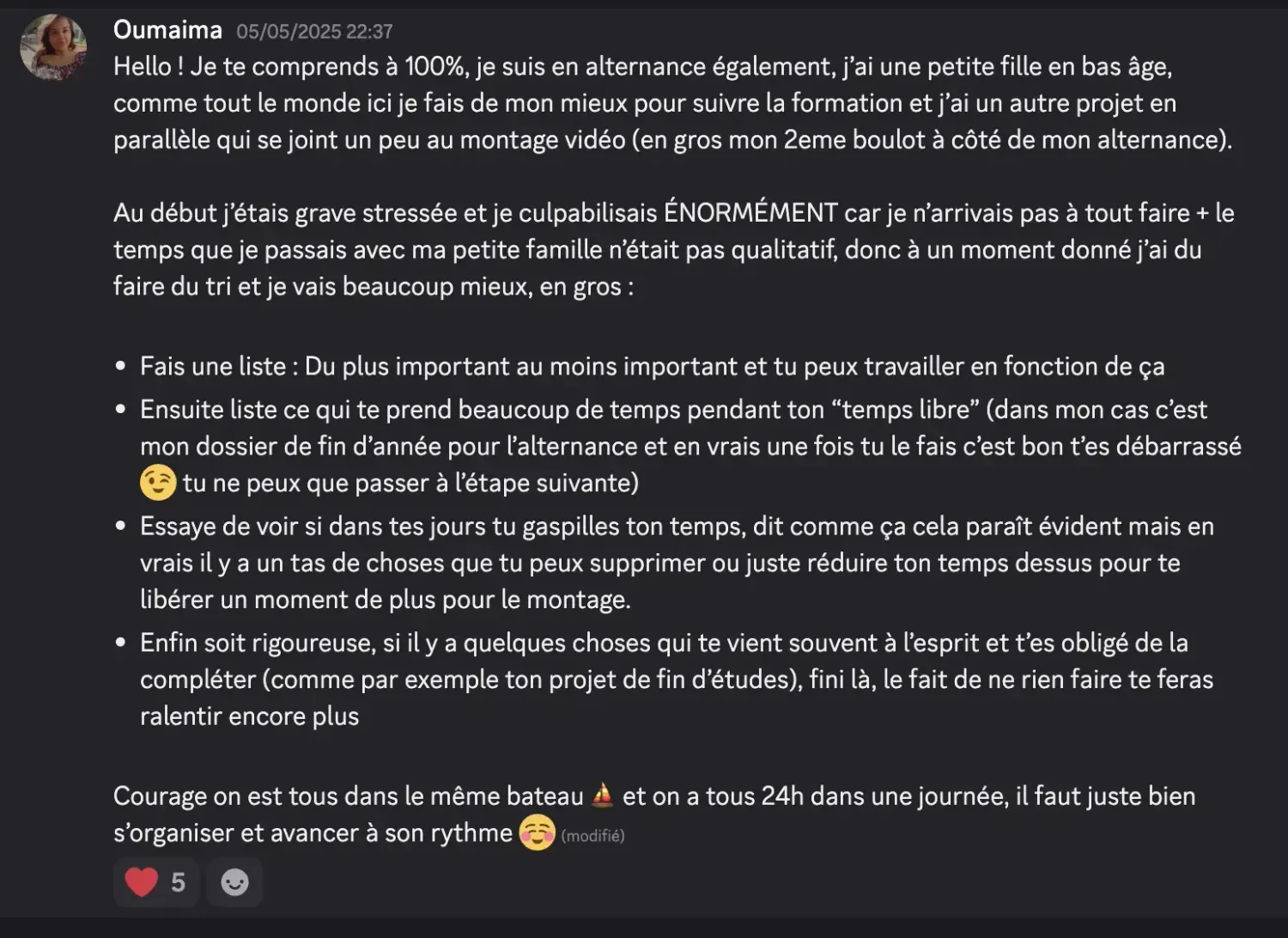 Témoignage 2