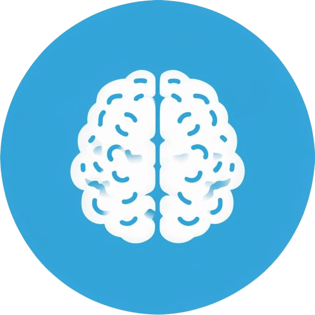 Icon representing the early stage of Alzheimer's, showing a brain with lightly shaded areas, indicating the beginning of symptoms.