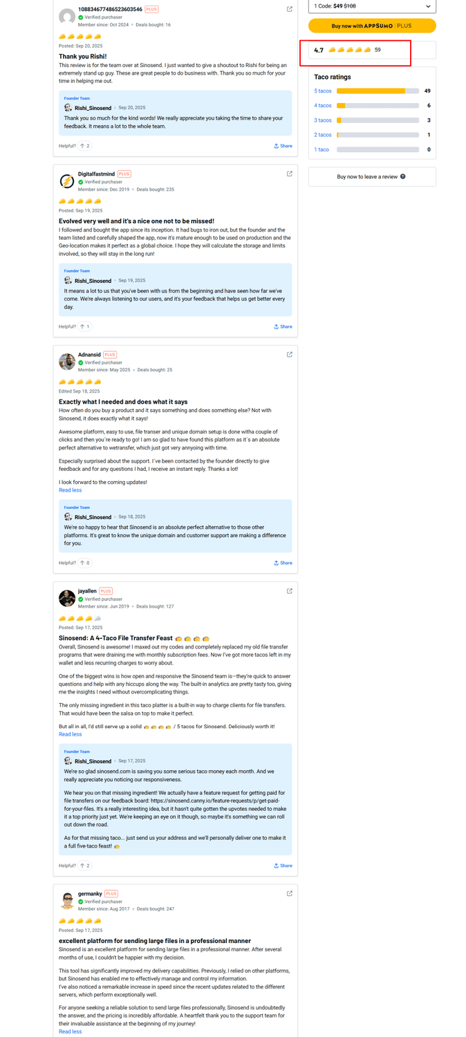 Sinosend Review