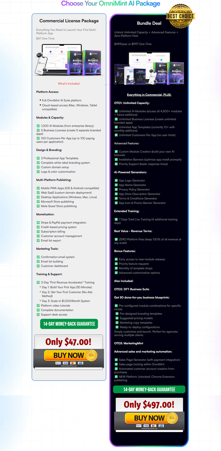 OmniMint AI Suite Review