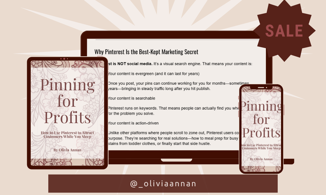Get your hands on Pinning for Profits now!