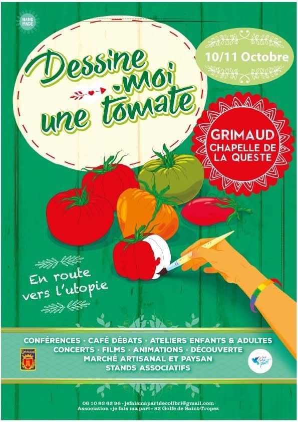 affiche conférence "Dessine-moi une tomate" Adrien Biassin 