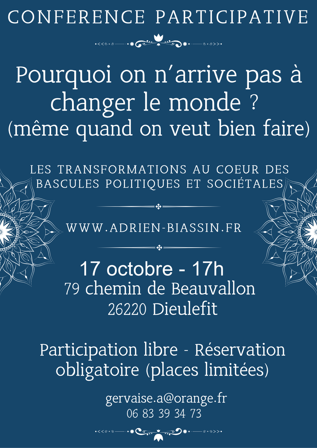 affiche conférence "Dessine-moi une tomate" Adrien Biassin 