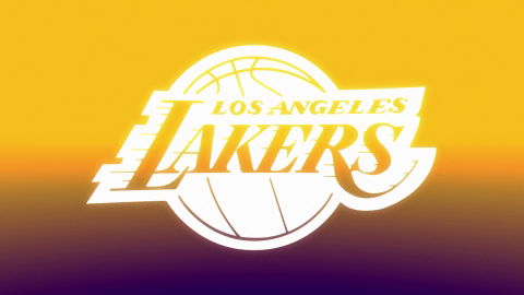 Los Angeles Lakers version of the graphic, animated