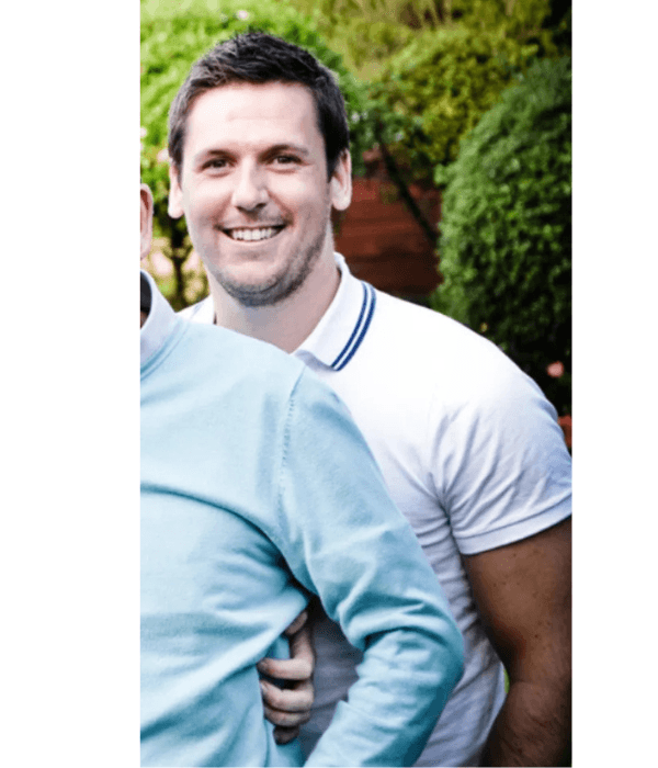 A fatter Matt - hioding behind people in photos