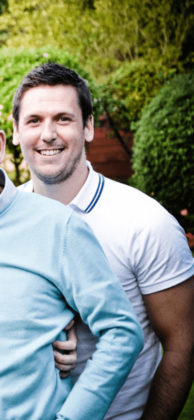 a podgy Matt with double chin and muffin top