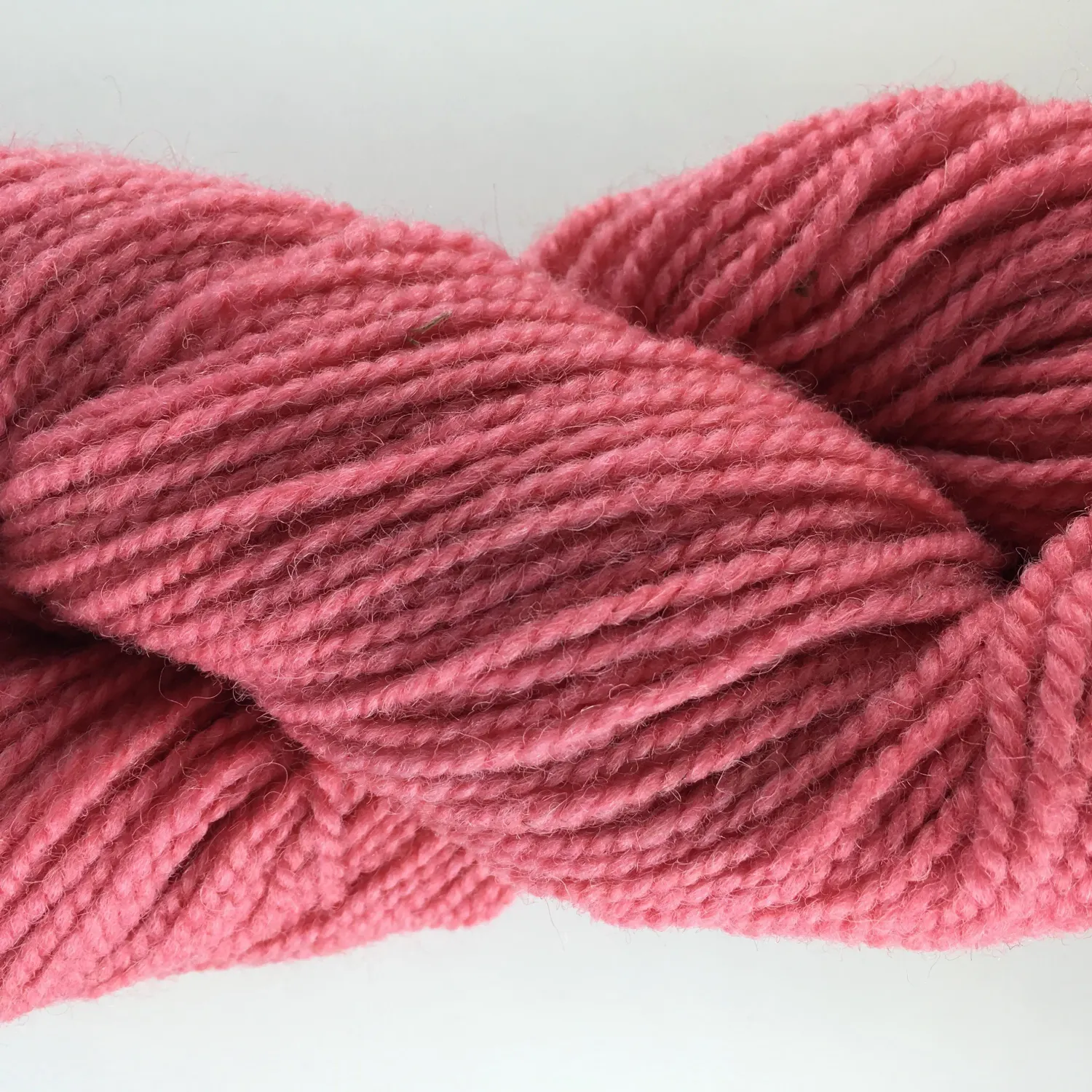Pink wool yarn