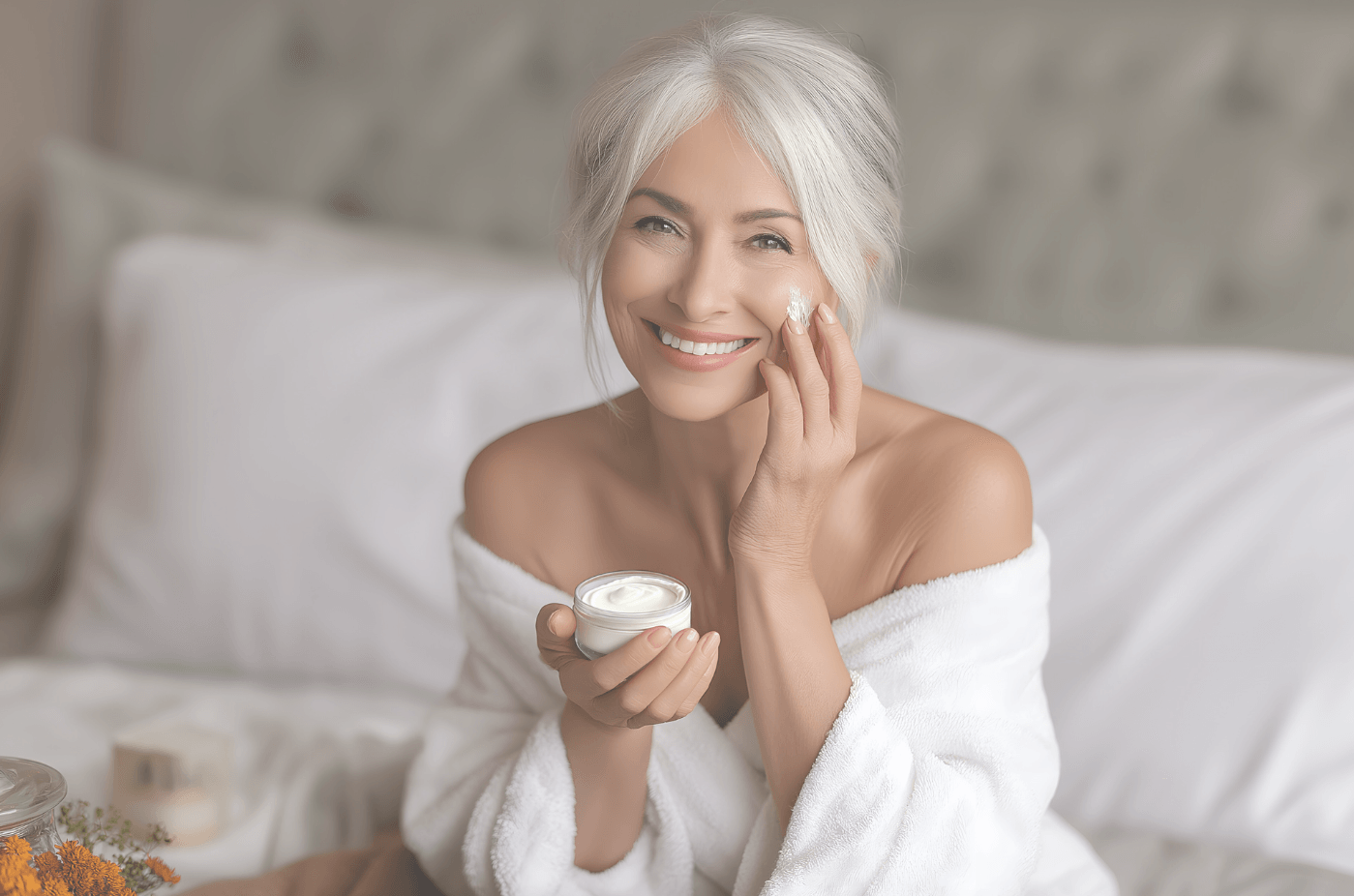 Tallow moisturizer used in a natural, nourishing daily skincare ritual.