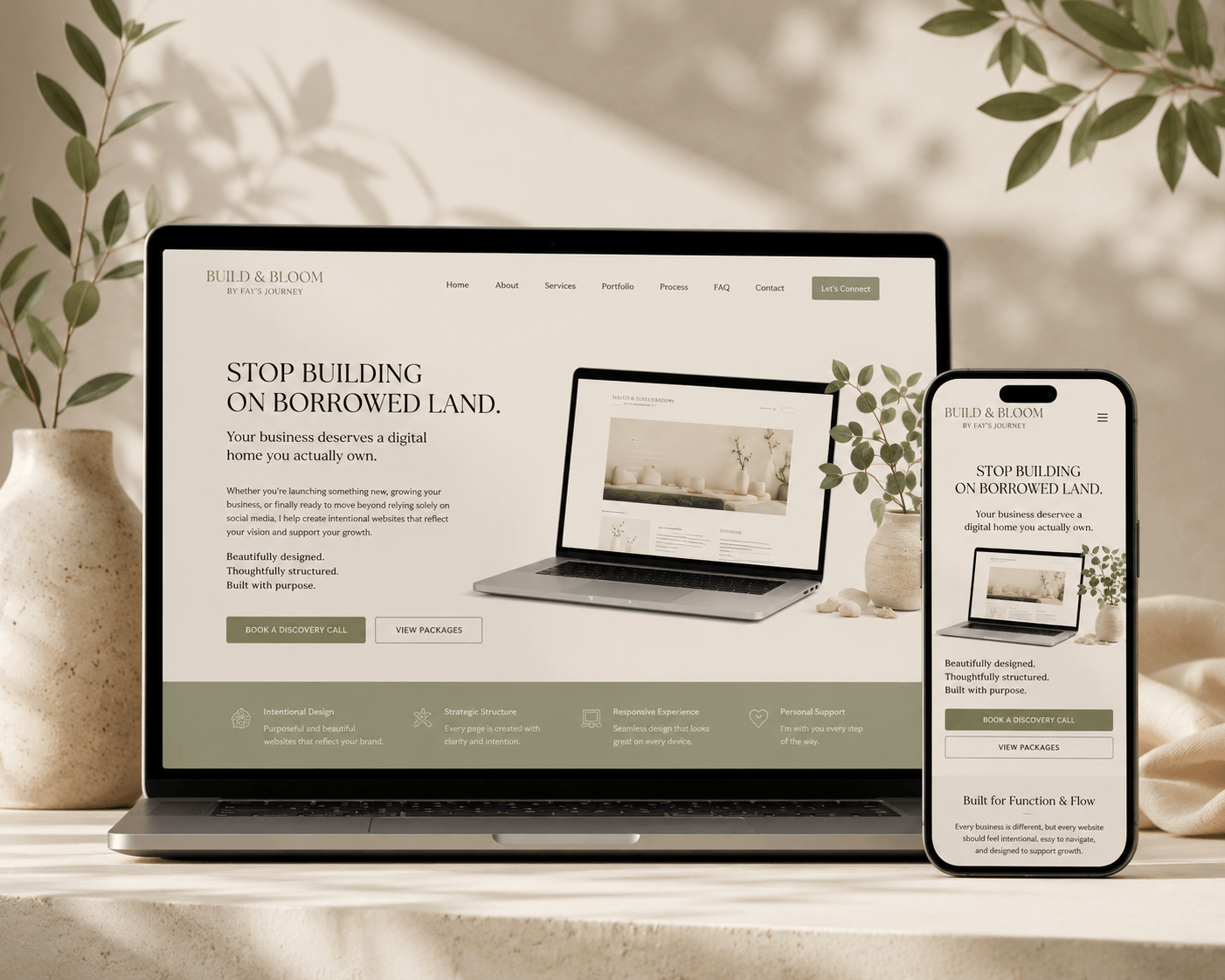 Website Mockup Display