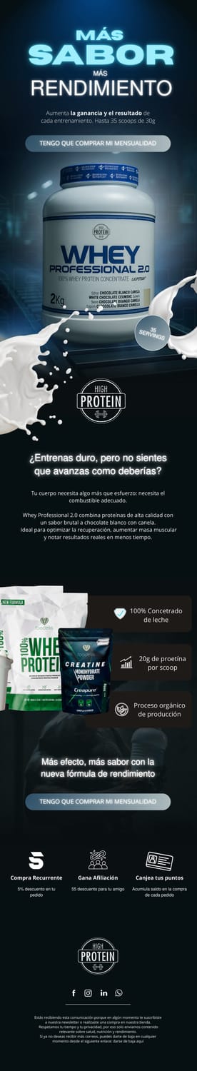 Email marketing para suplementos de whey protein