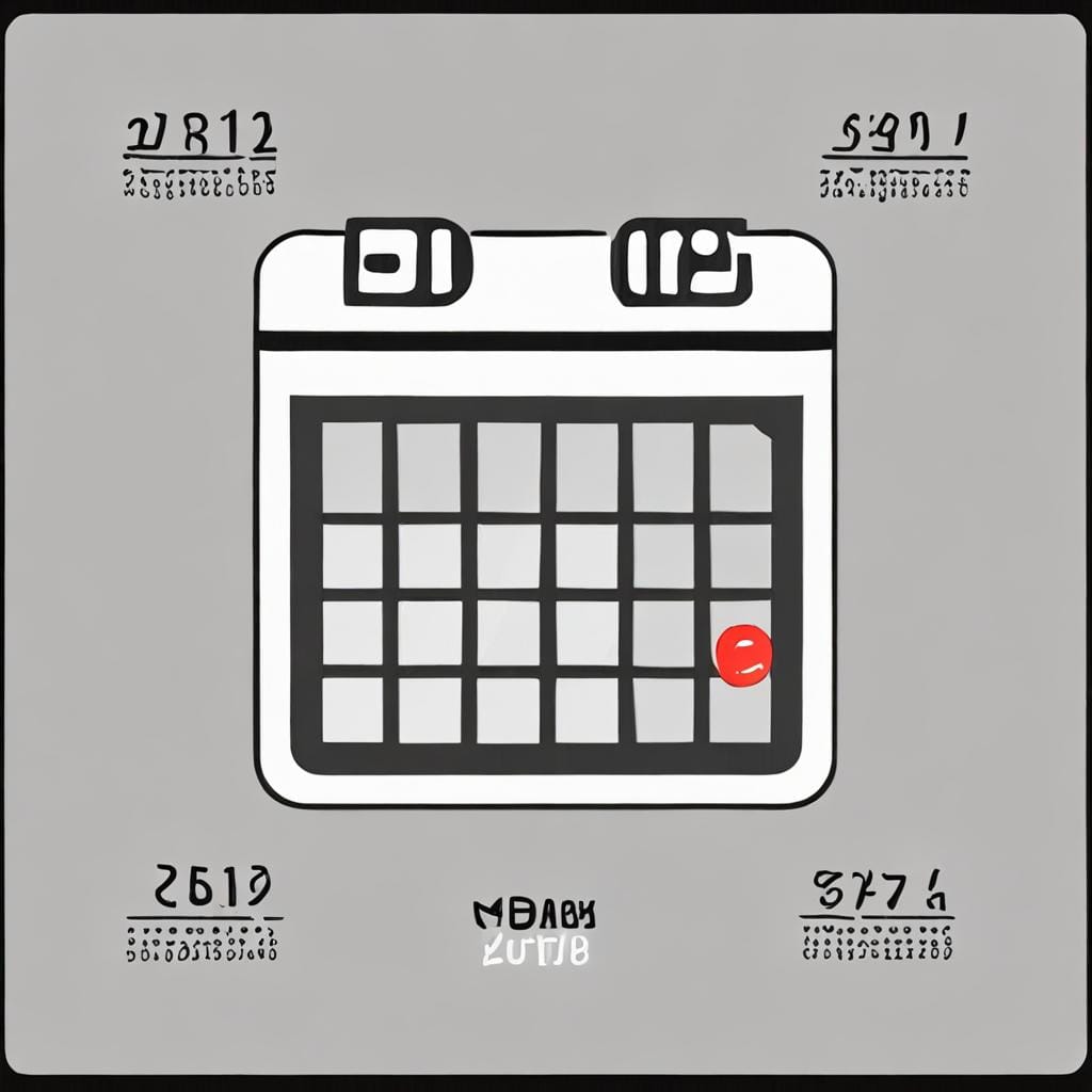 calendar, three payments