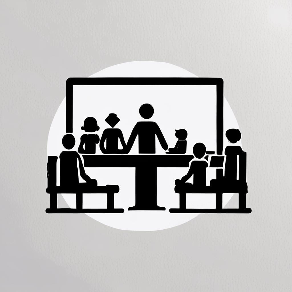 small group, review, screen