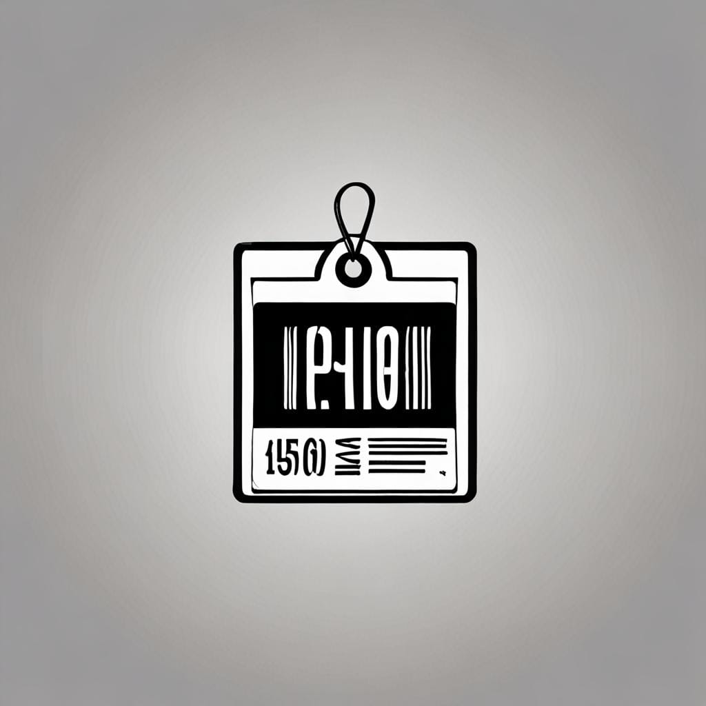 price tag, one payment