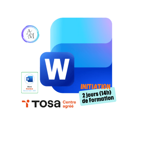 Formation Word Initiation 14h avec certification TOSA Word à Vénissieux Lyon + Centre agréé TOSA pour la certification Word avec Apprendre Maintenant