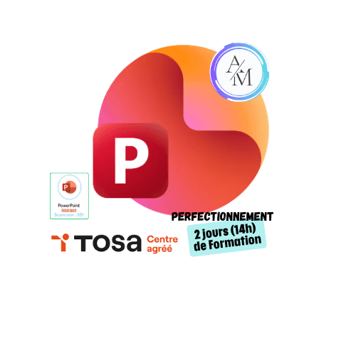 Formation PowerPoint Perfectionnement 14h avec certification TOSA PowerPoint à Vénissieux Lyon + Centre agréé TOSA pour la certification PowerPoint avec Apprendre Maintenant