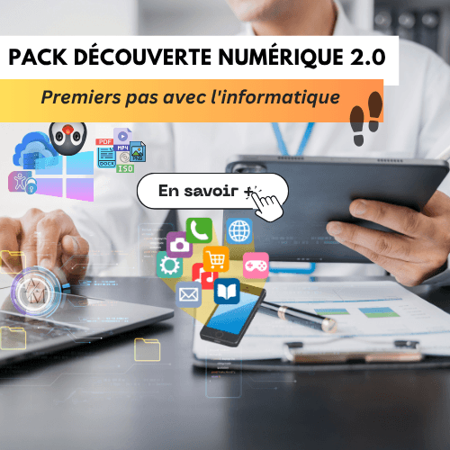 Pack Découverte Numérique 21h pour faire ses premiers pas avec l’informatique à Vénissieux Lyon