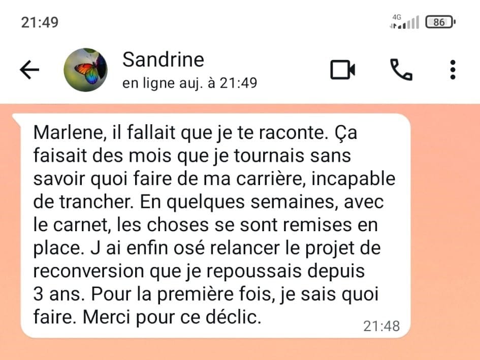 Temoignage de Sandrine