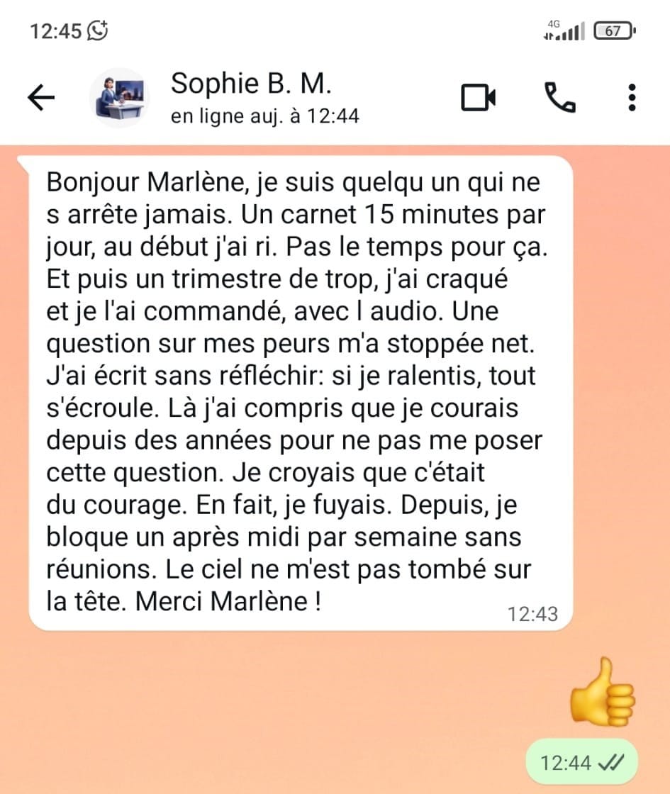 Temoignage de Sophie