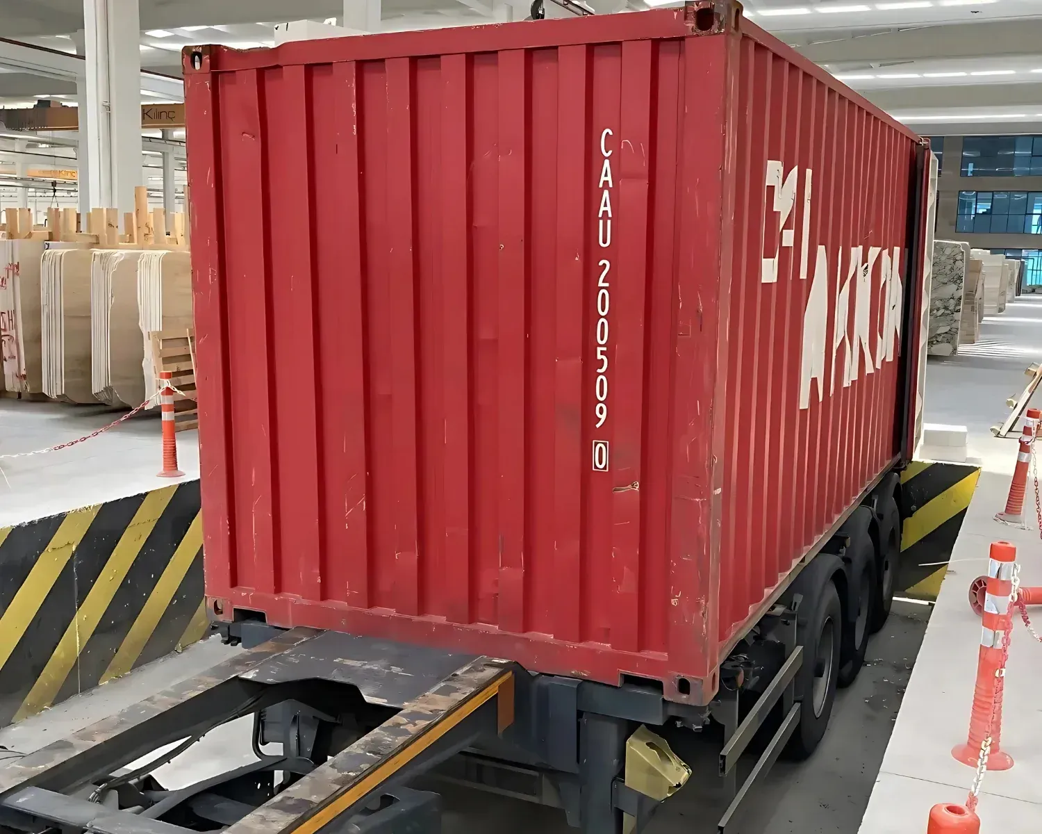 Soft Beige marble — sealed container ready for dispatch