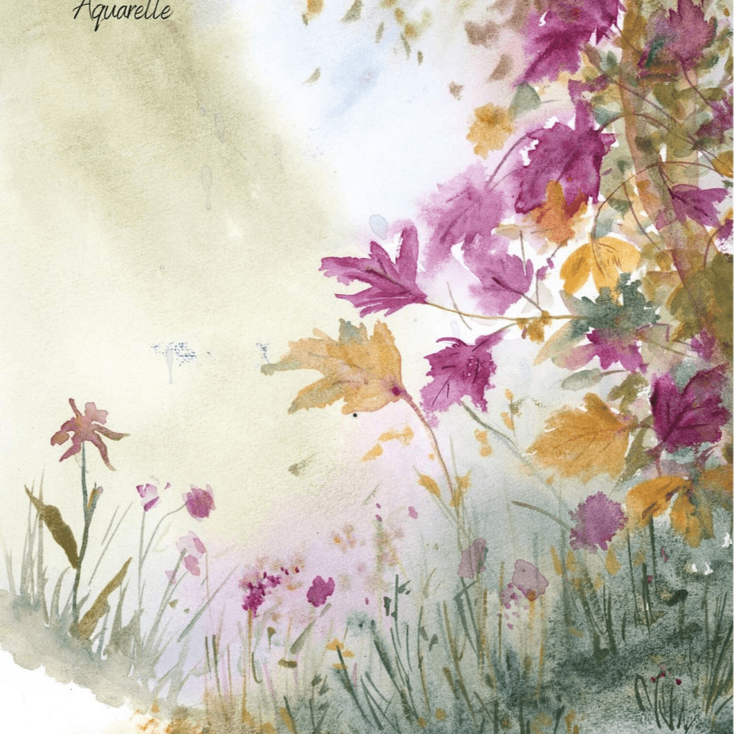 Tuto Aquarelle créative : feuilles d'automne