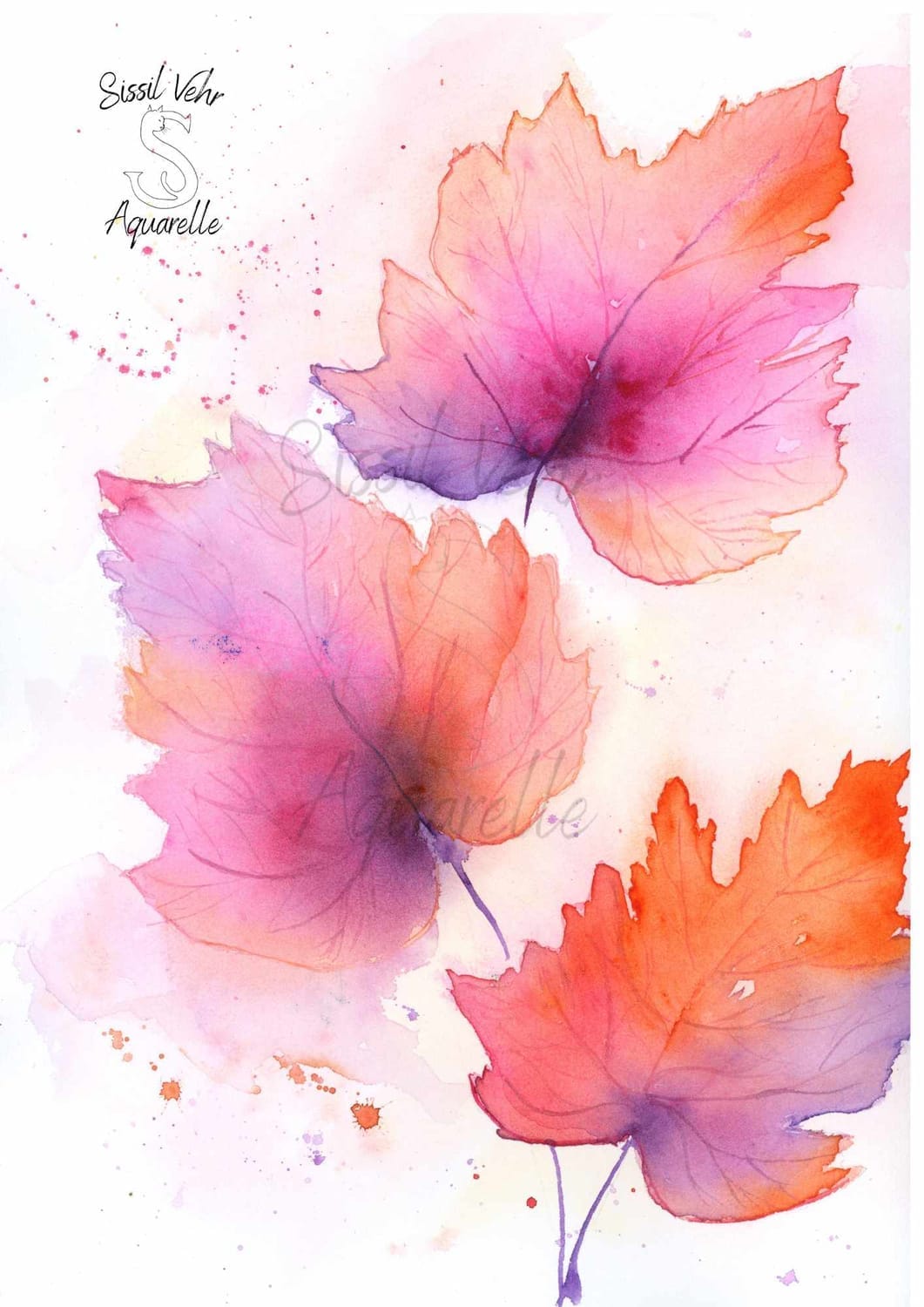 Aquarelle facile de paysage d'automne lumineux (31 min). Ciel simple, couleurs chaudes et dessin minimaliste.