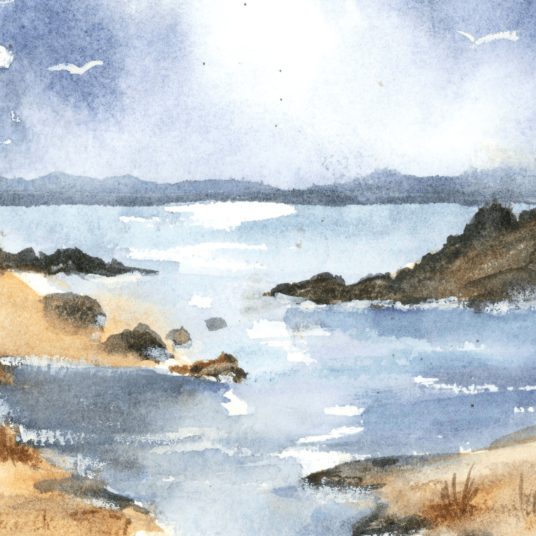 Peindre un Paysage Marin et les Reflets