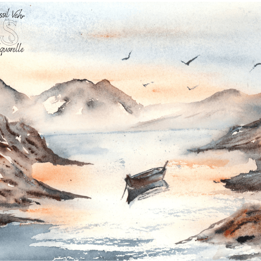 Peindre un paysage marin dans la brume