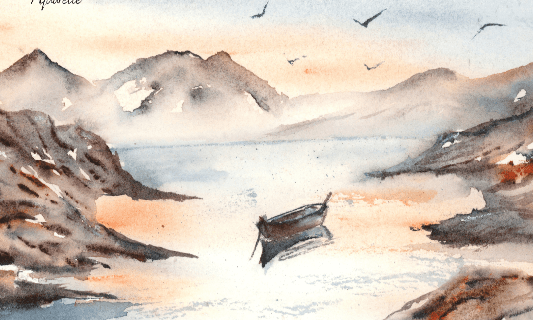 Brume marine à l’aquarelle – un pas à pas tout en douceur