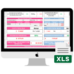 Plantilla de costos de velas