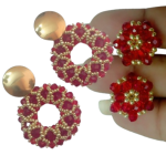  ARETES EN MURANO $13,00 USD