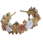 DIADEMA EN FLORES ROCOCÓ $15,00 USD