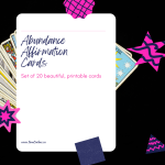 Abundance Affirmation Cards (Printable Set of 20 Beautiful Cards) 