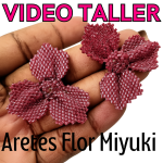 ARETES FLOR MIYUKI  $15,00 USD
