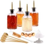 Furnizone Glass Syrup Dispenser Set