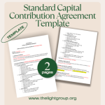 Standard Capital Contribution Agreement Template