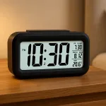 Digital LCD Alarm Clock with Backlight