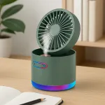 Desktop Cooling Fan with Humidifier Spray