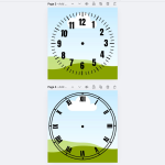 Clock Template (Fits 8.5x11) Glossy Paper $4.97